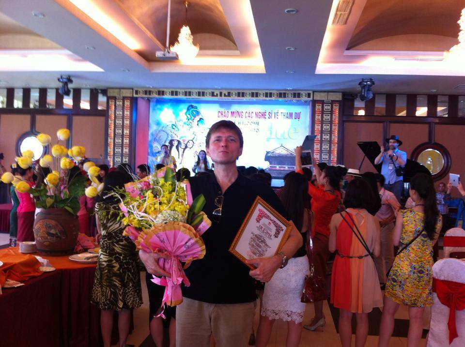 First day at the Hue Festival in Vietnam. At lunchtime there was an official …