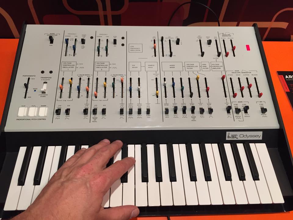 Korg built a beautiful 70ish booth to present their reincarnation of the …
