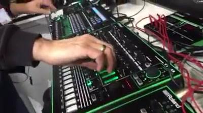 My live jam at AIRA booth with Roland AIRA TR8, filmed by Ralle Ballschuh.