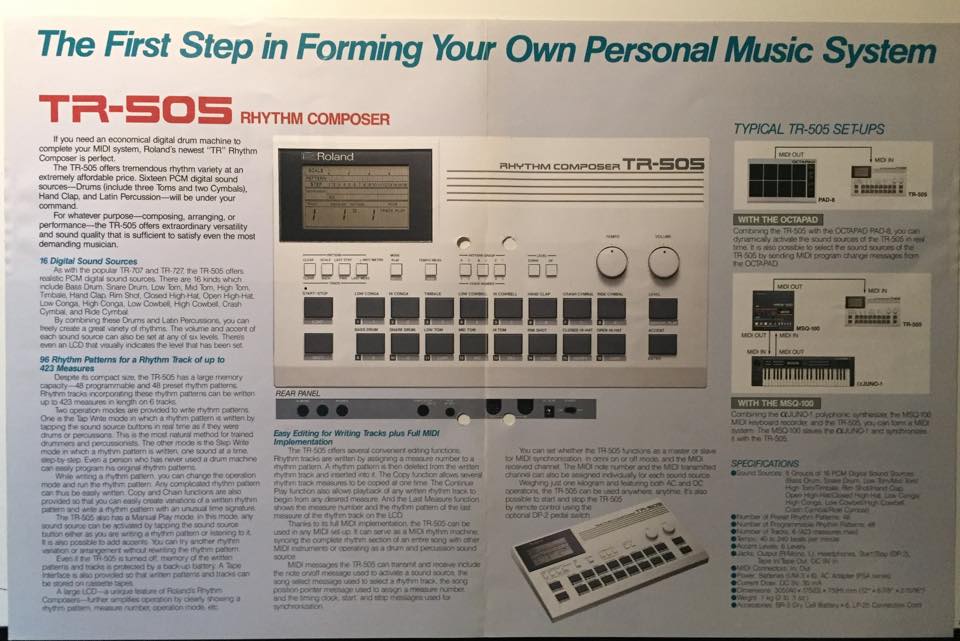 This was my first drum machine in 1987. Really “the first step in forming my …