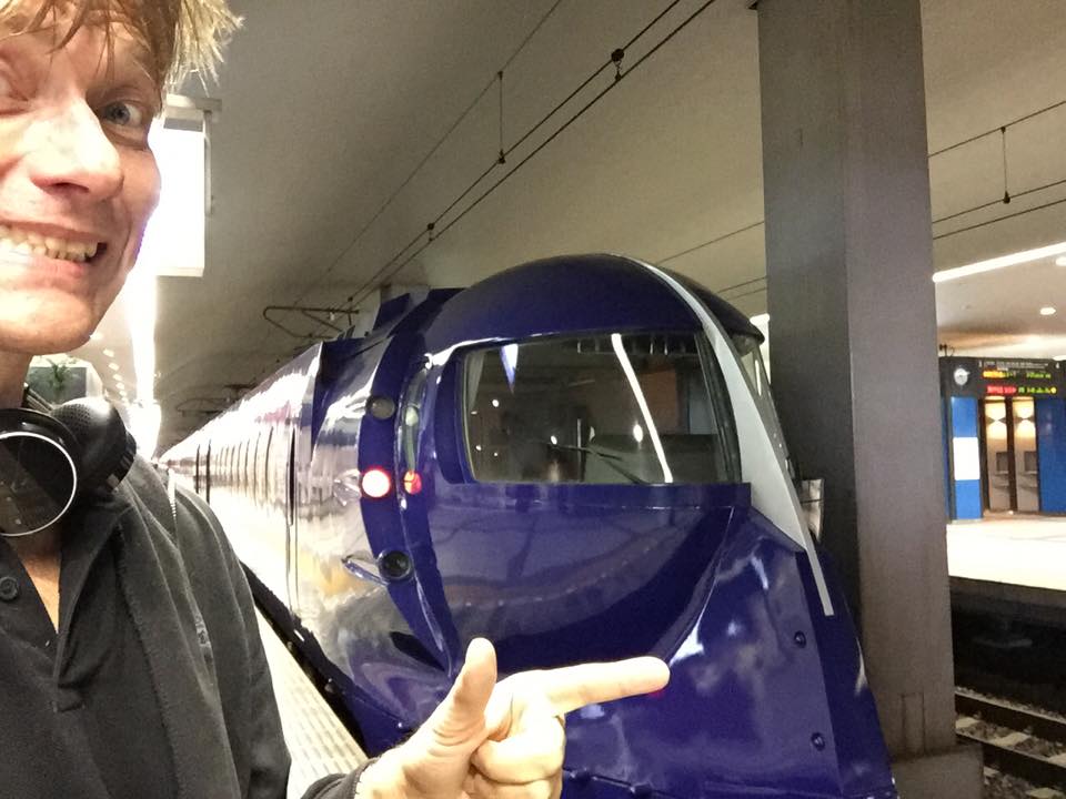 Touchdown at Kansei International Airport. The Airport Express Train looks …