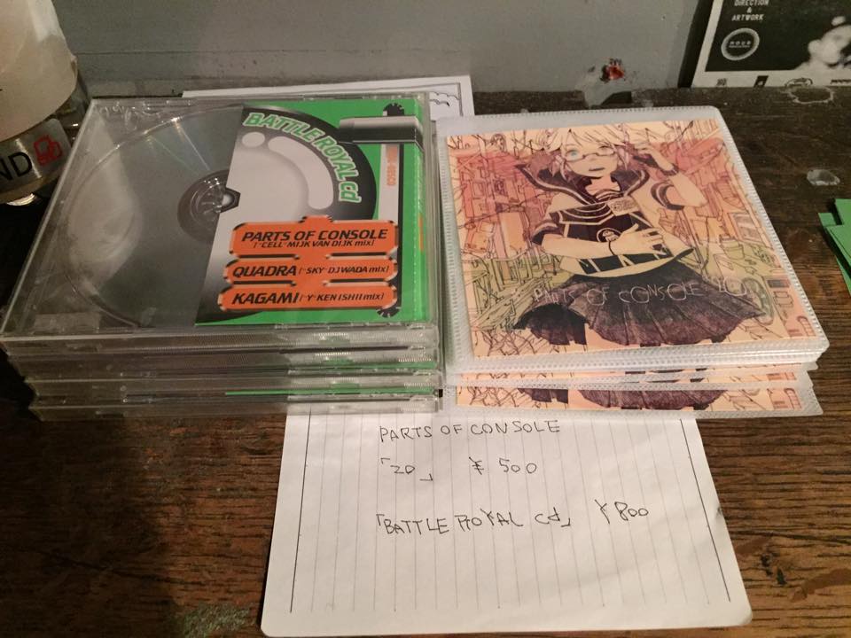 Tonight on sale at Nagomibar in Kobe: Parts Of Console “Battle Royal EP” incl …
