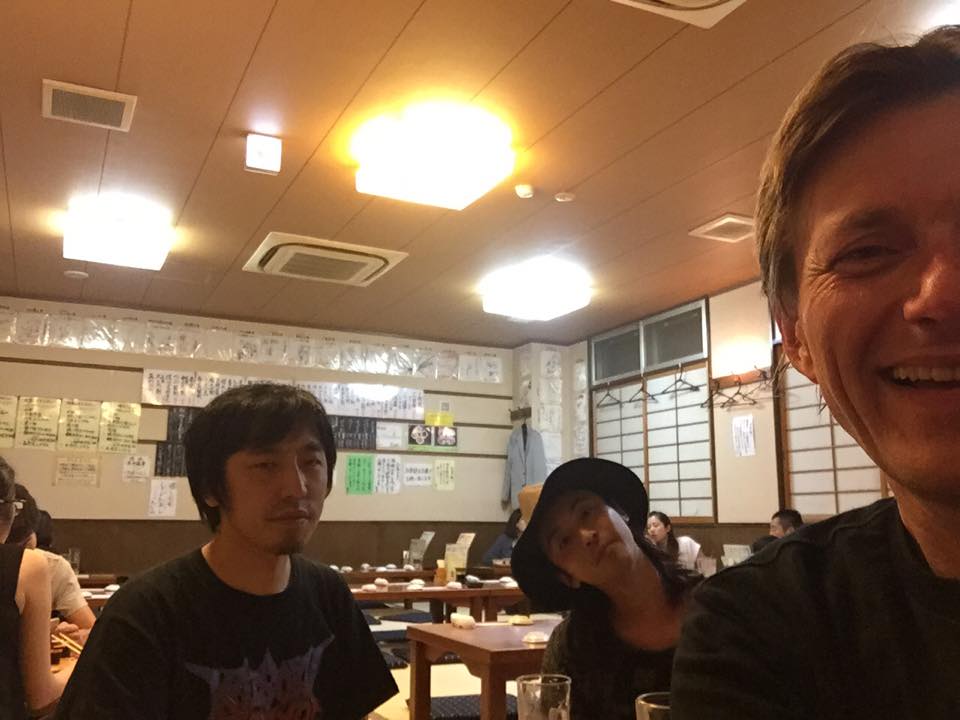 Before the party at Club Solfa: “Let’s have Sushi!”