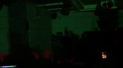 Überawesome visuals by Ulli Sigg at scrt_brln event in Cologne.