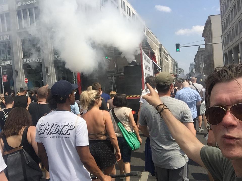 Today the Berlin club scene took to the streets to protest against misogyny …