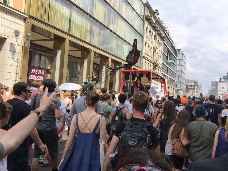 Today the Berlin club scene took to the streets to protest against misogyny …