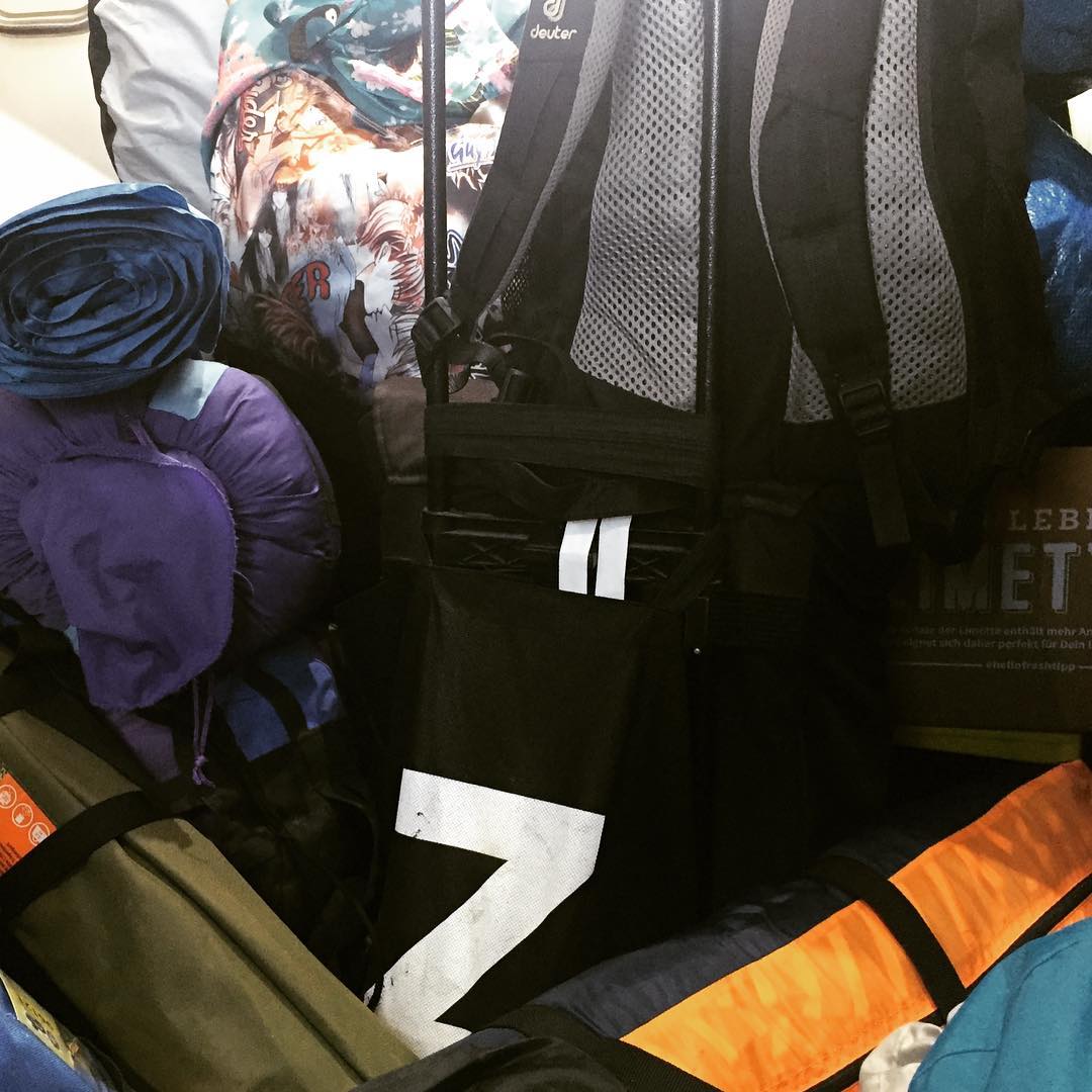 #fusionfestival , where the fun starts with the train ride. Jam packed with the …