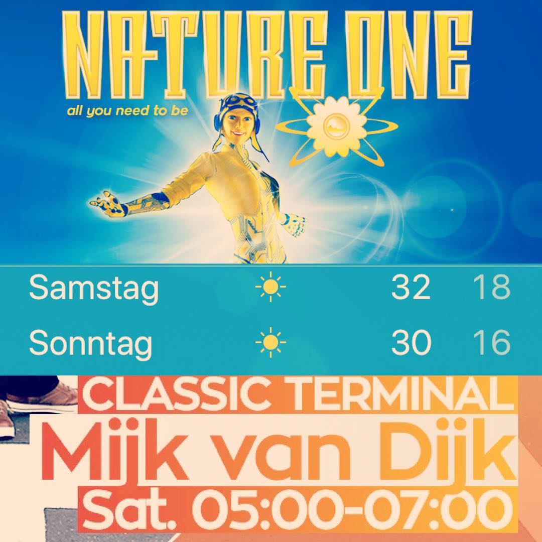 Weather forecast looking great for #natureone2018 .