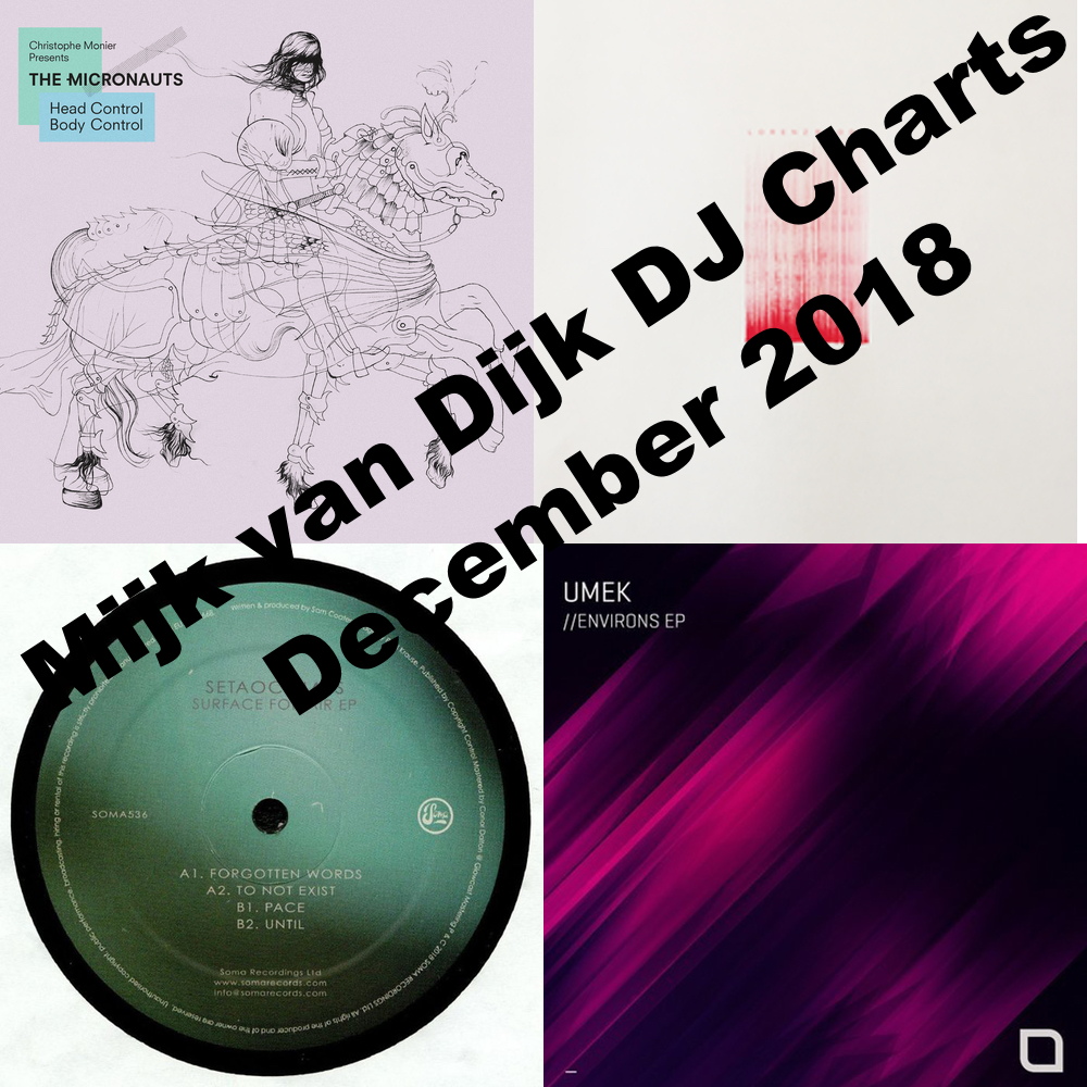 Mijk van Dijk DJ Charts December 2018