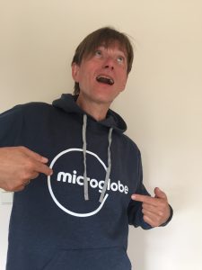 Microglobe Logo Men’s Premium Hoodie