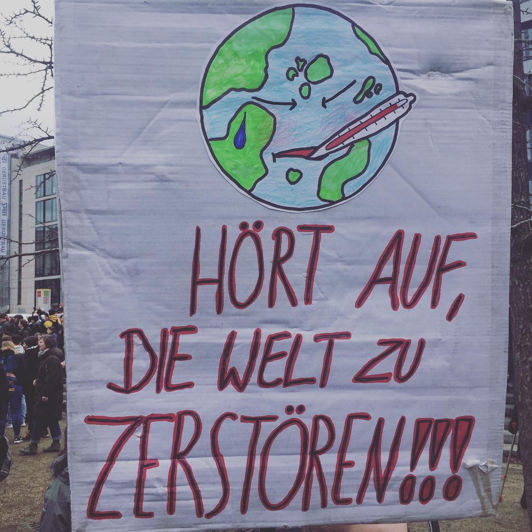 Marching with my daughter for #environ-mentality in Berlin!