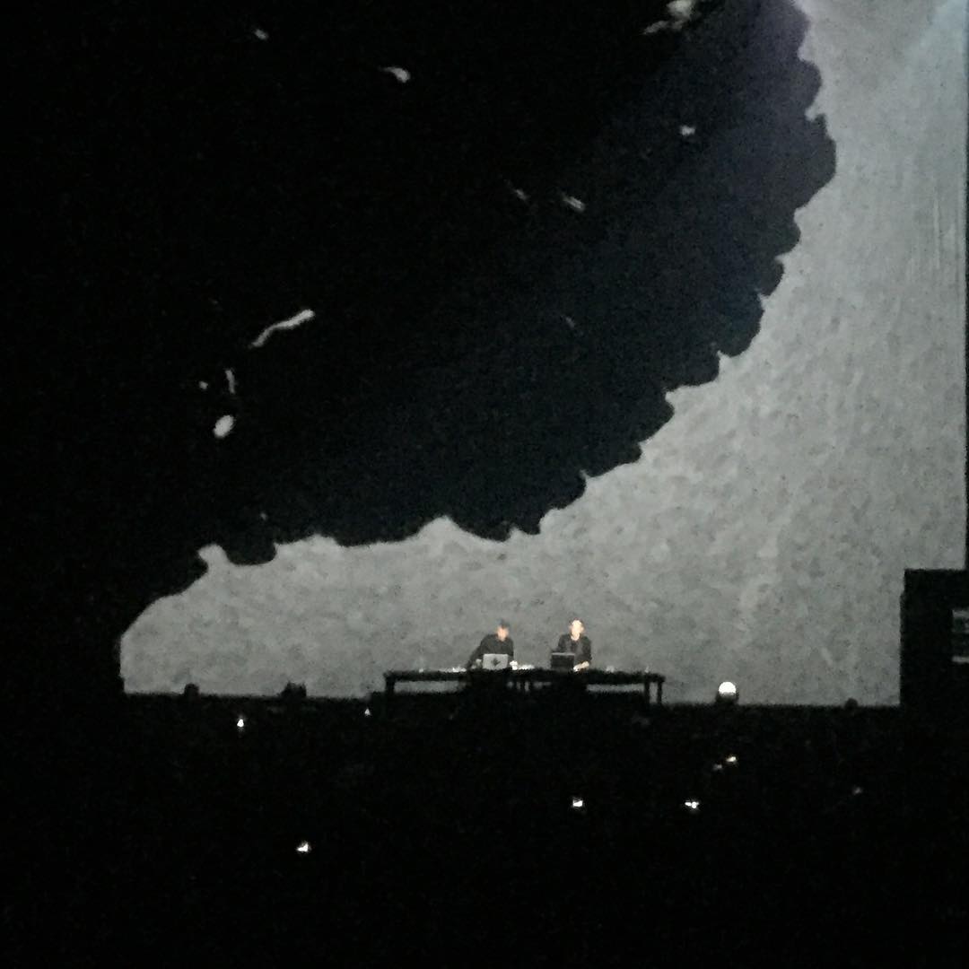 Best visual moment at Kruder & Dorfmeister concert at Funkhaus. Liquid …