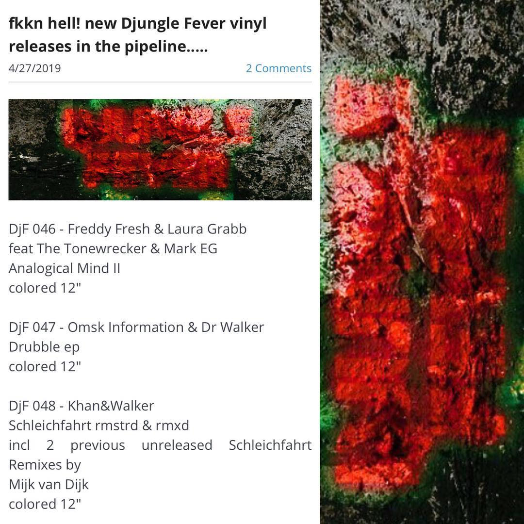 New @dj.unglefever releases coming up on #colouredvinyl incl. 2 remixes of Khan …