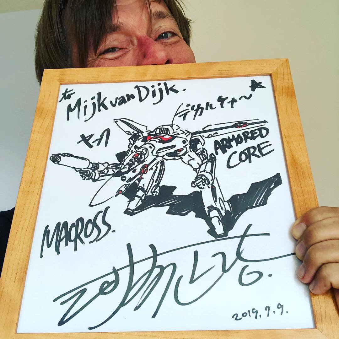 Look what I received the other day: a dedicated autograph by legendary anime …