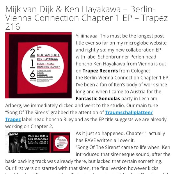 Yihaa, my new EP with #kenhayakawa is out on #trapezrecords and here’s what I …