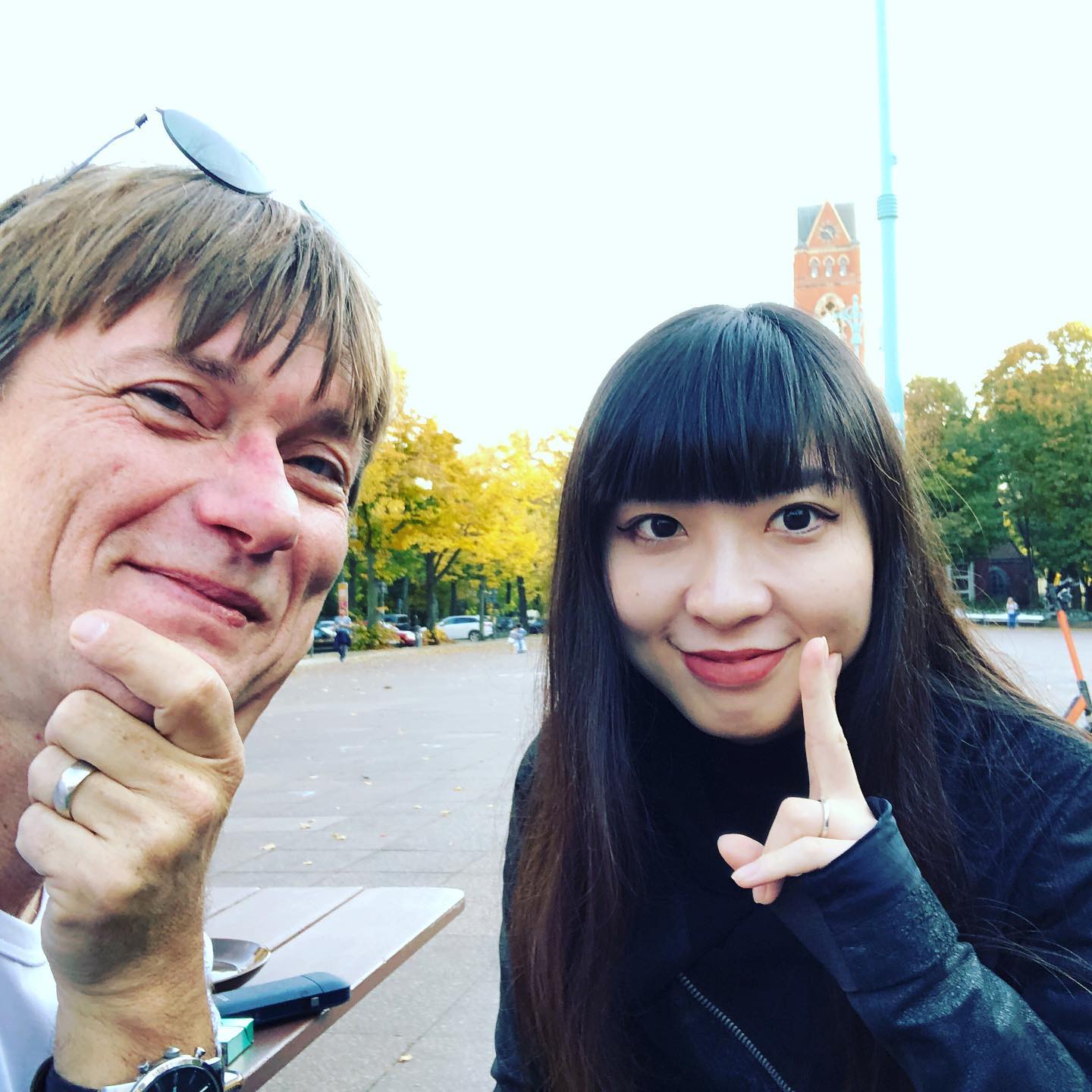 So good to meet #risataniguchi in #schöneberg thank you #tobyizui for …