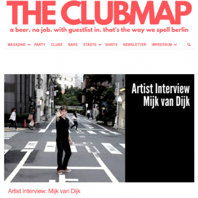 Clubmap Interview with Mijk van Dijk