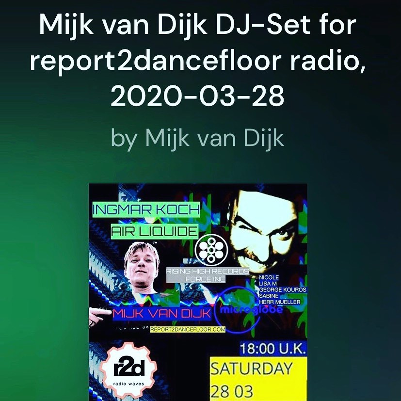 New on my #mixcloud – my set for #report2dancefloorradio   cheggid……