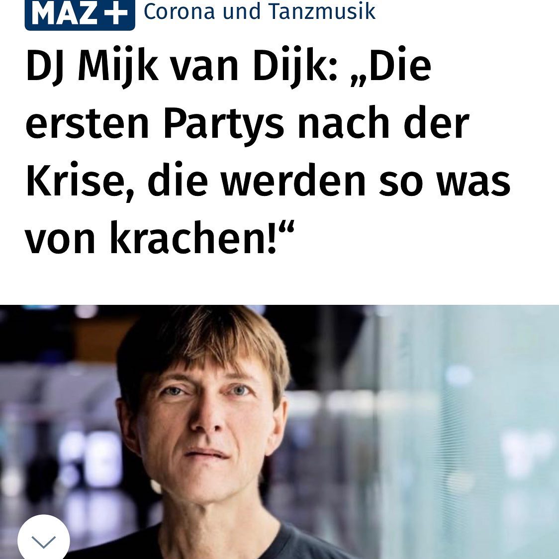 I gave an interview for the local paper @maerkische_allgemeine about DJs in the …