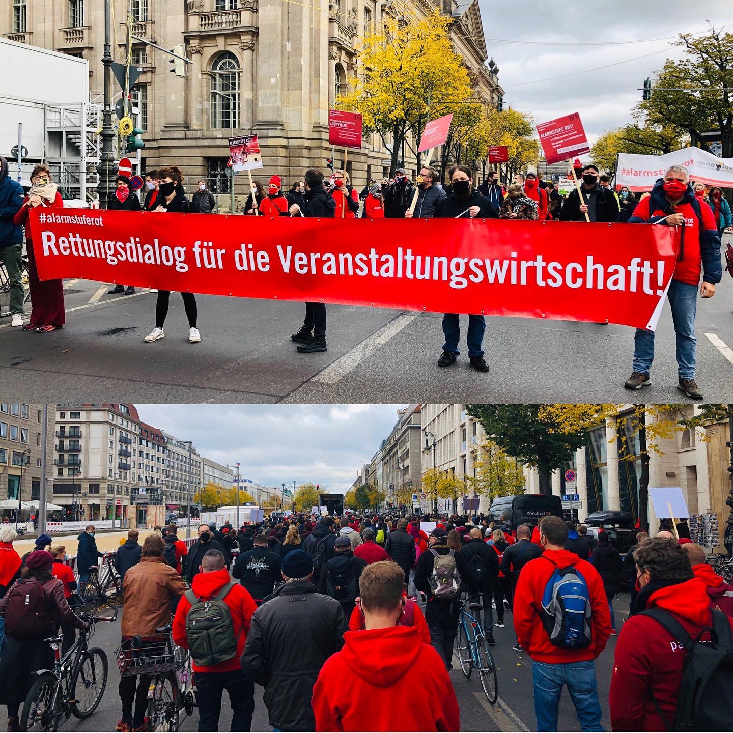 Alarmstufe Rot: rettet die Veranstaltungsbranche!