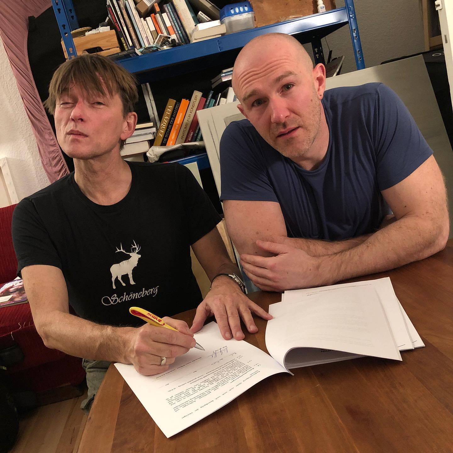 It’s official: @alexblancoberlin and yours truly signed our first EP to …