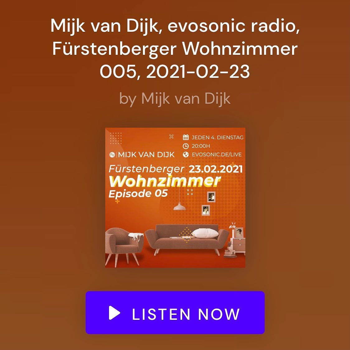 Now on demand on my #mixcloud yesterday’s #live #radioshow Fürstenberger …