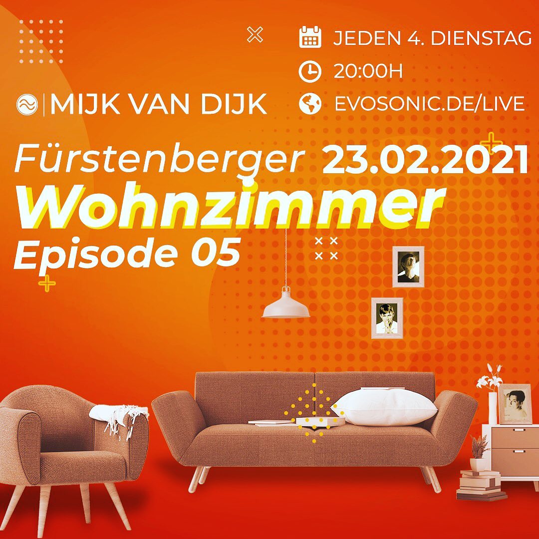 Tune in tonight in 30 minutes to my live radio show “Fürstenberger Wohnzimmer”