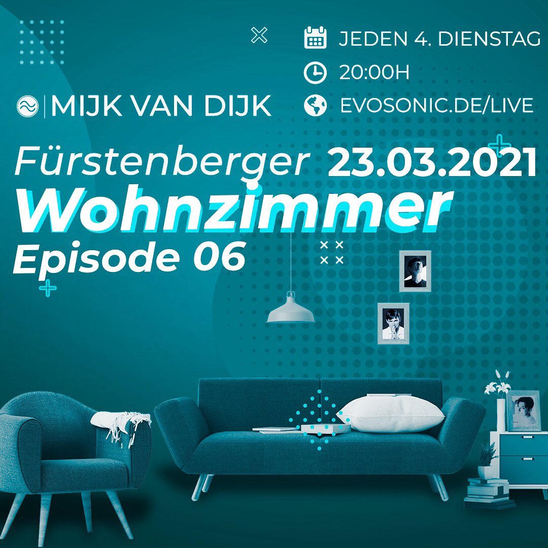 Tune in tonight to my live radio show “Fürstenberger Wohnzimmer”