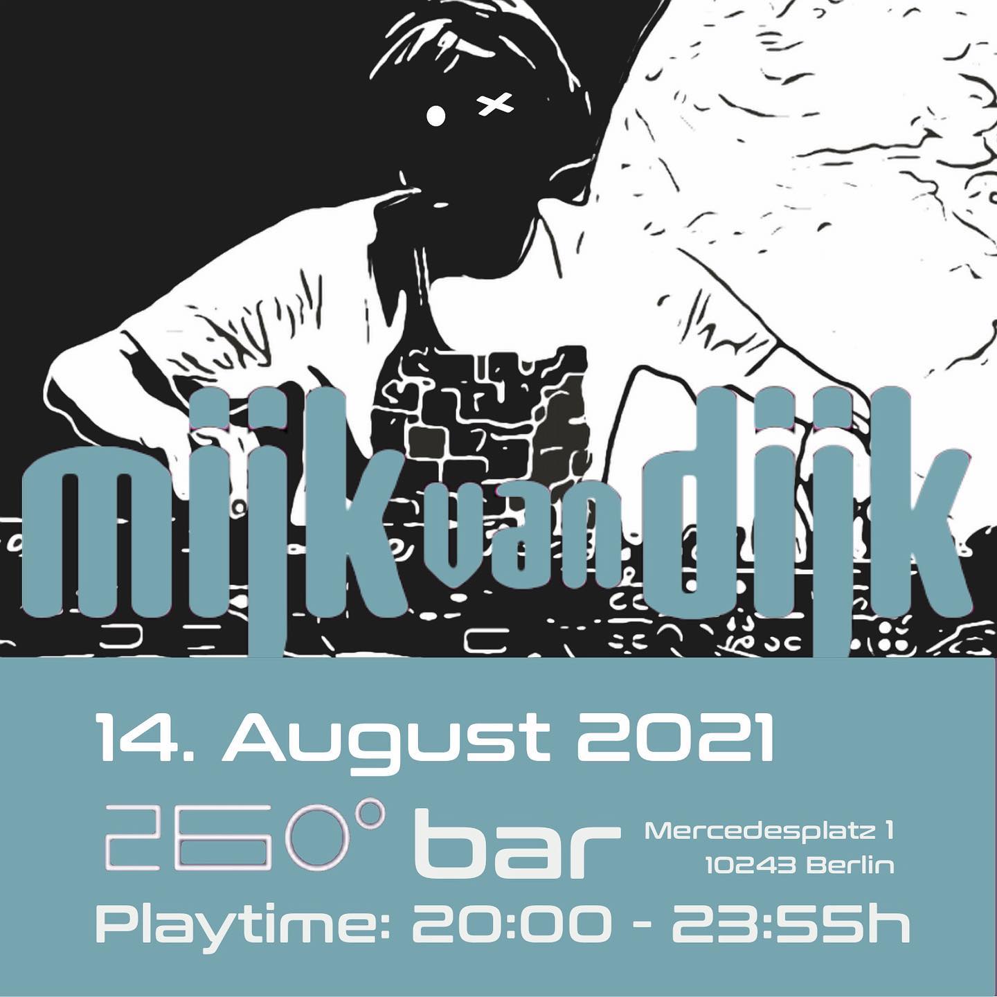 Tonite tonite, Techno with #mijkvandijk from 20:00 to midnight at