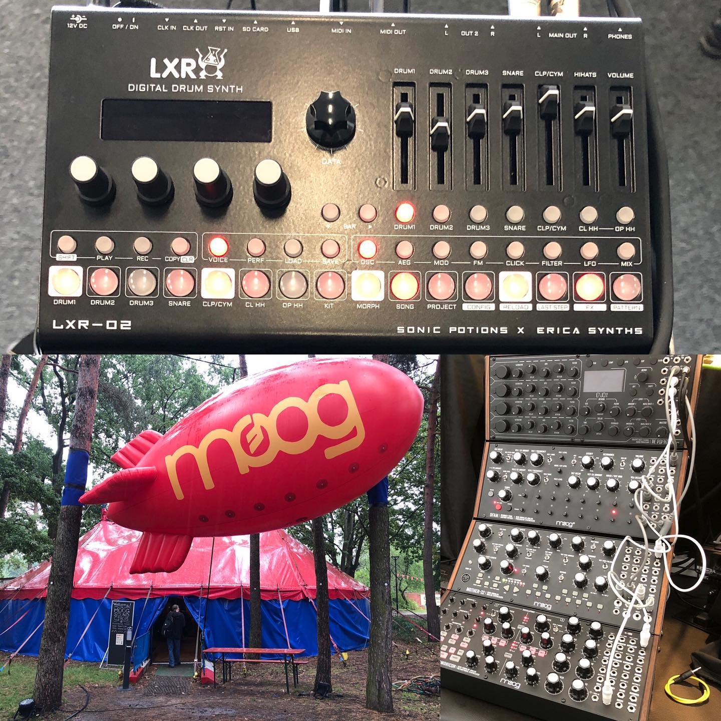 And some more pics from #Superbooth21 with lil evil boxes (#ericasynth  LXR) …