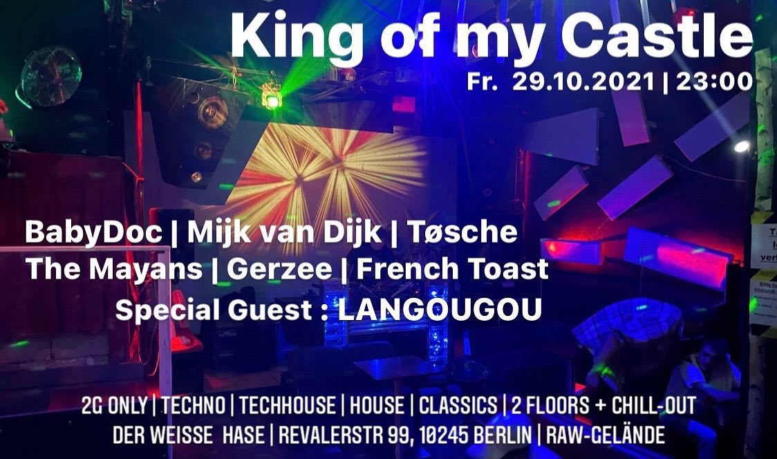 Once again #kingofmycastle at #derweißehase on Friday October 29th with DJs …