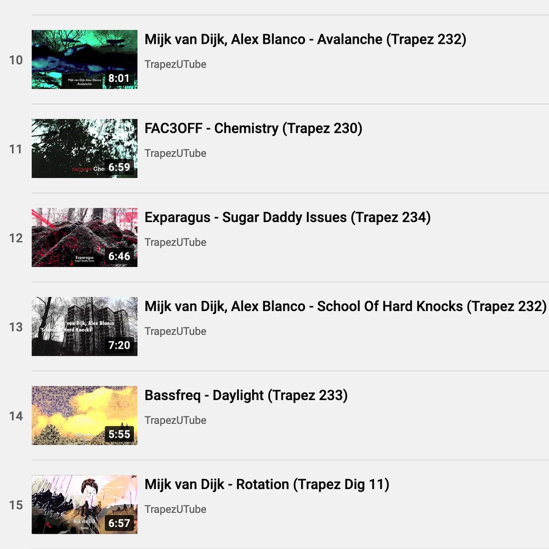 #sunday #techno 4 U: the official #YouTube playlist of Trapez-Records …