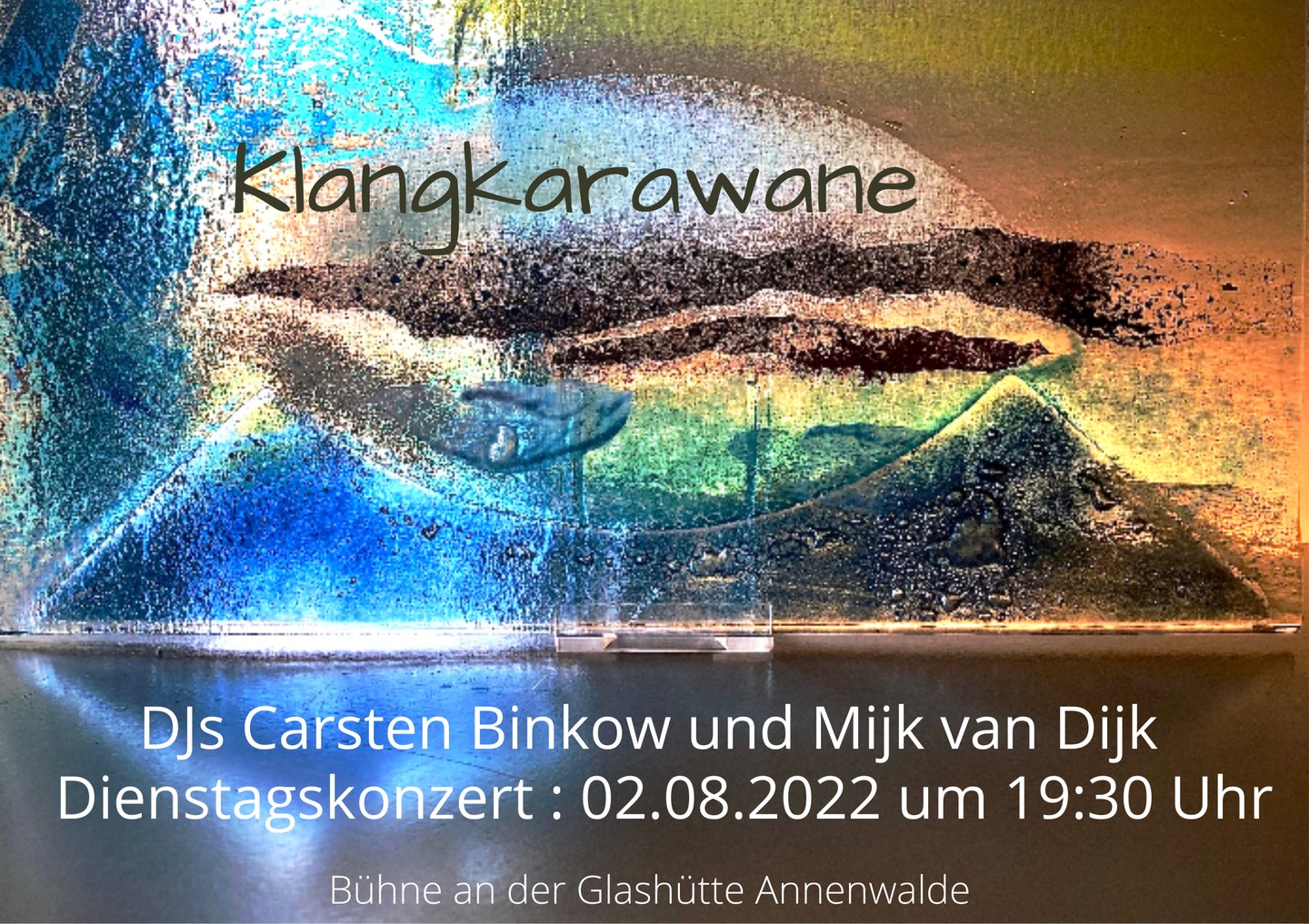 Today klangkarawane ambient concert at Glashütte Annenwalde with Carsten …