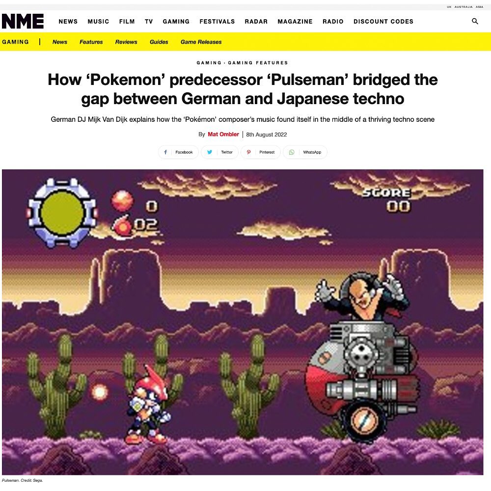 I gave an interview for NME about Japanese game music and the early Japanese …