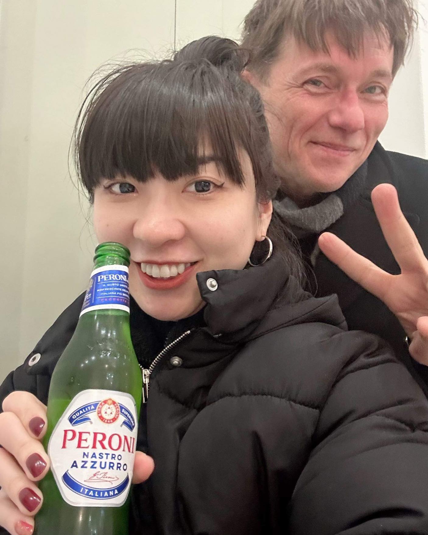 @risa_taniguchi_rs , #peroni and me, talking wine and DJ equipment in Berlin …