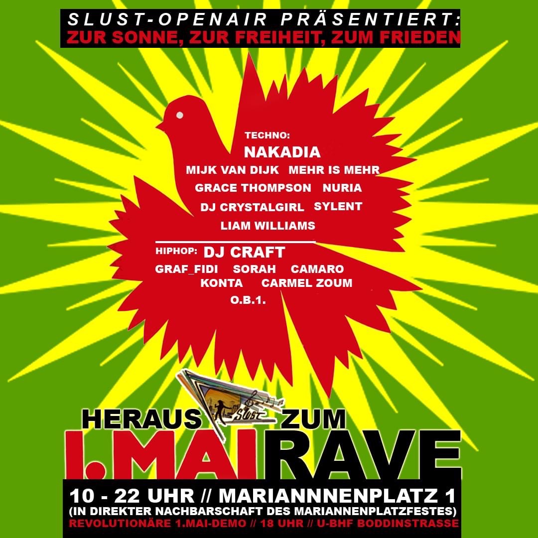 When you’re in Berlin-Kreuzberg on May 1st, save the date and come and dance to …