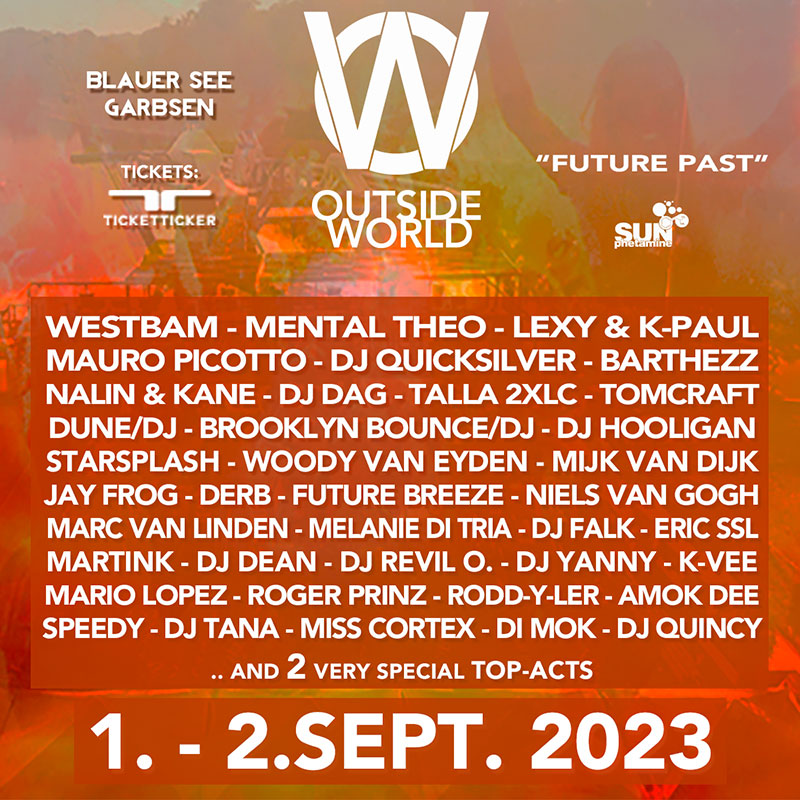 As I was standing in the way in my last post: here’s the full lineup of Outside …