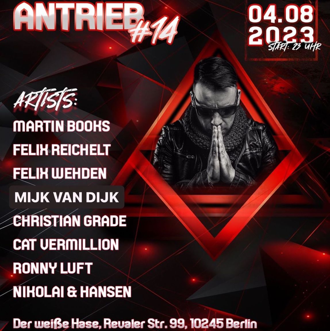 I’ll be rocking Der Weiße Hase with the Volume Berlin Records crew and guest …