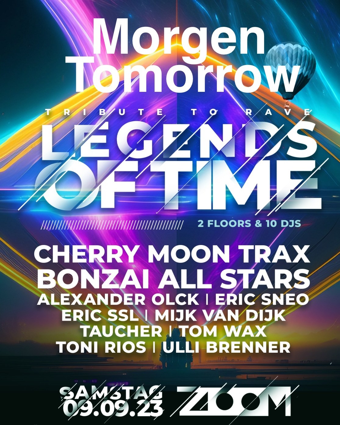 Morgen geht’s ab: Legends Of Time im Zoom Club Frankfurt.