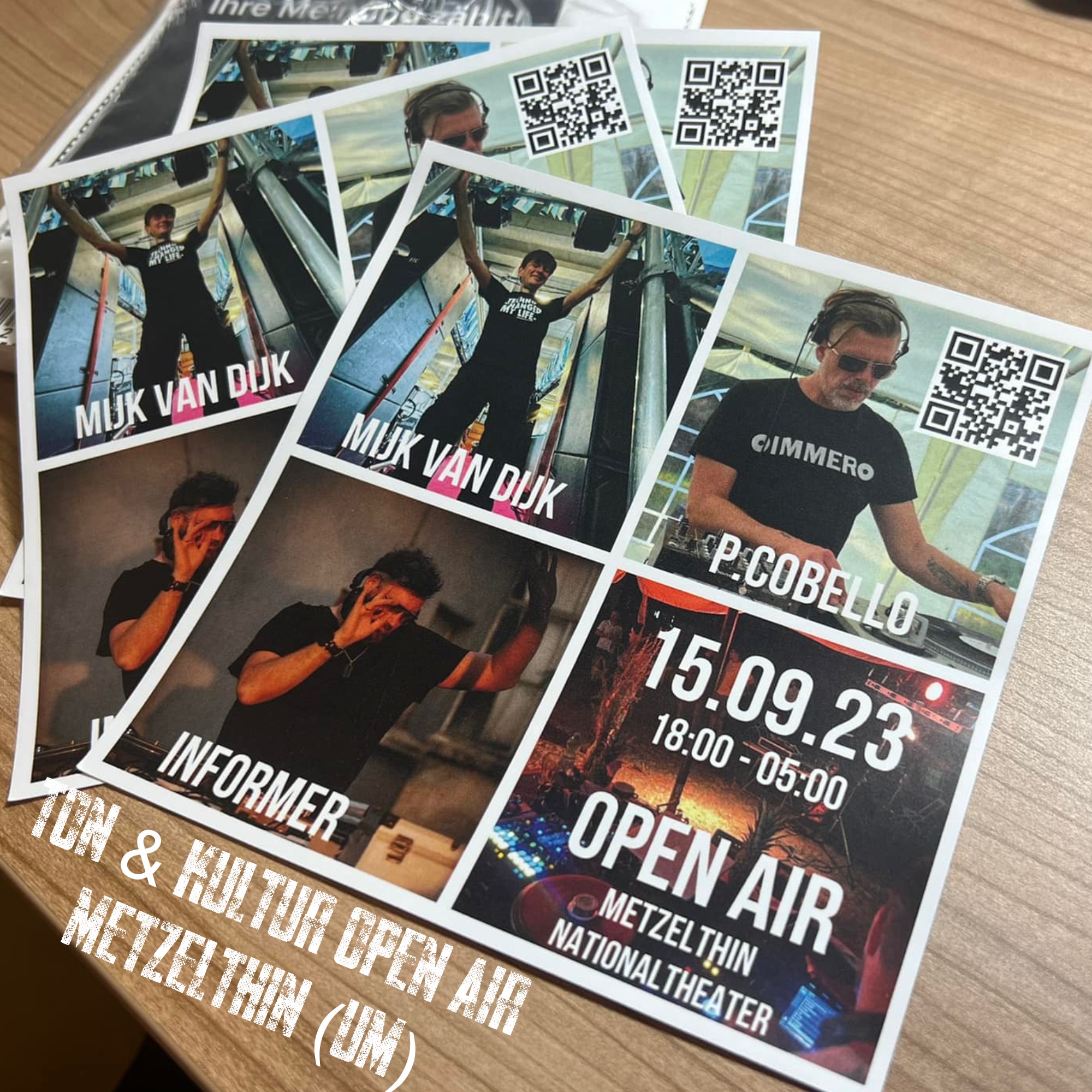 Probably the last Open Air that I’m gonna play in Germany this year: our lovely …