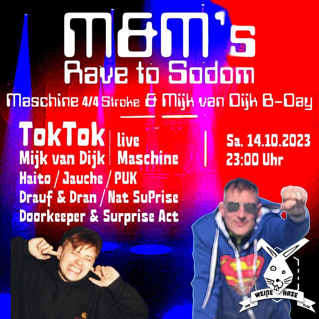 Dear Friends, come and join the Double-Birthday-Bash of Maik Maschine and …