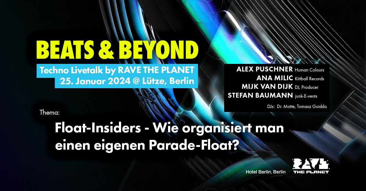 Heute nehme ich am @ravetheplanet Techno-Livetalk in der Lütze …