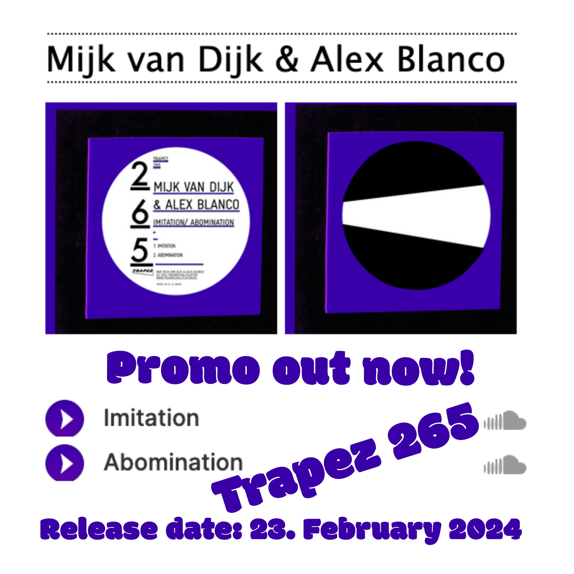 NEWSFLASH: new promo out! Can’t wait what the DJs say.