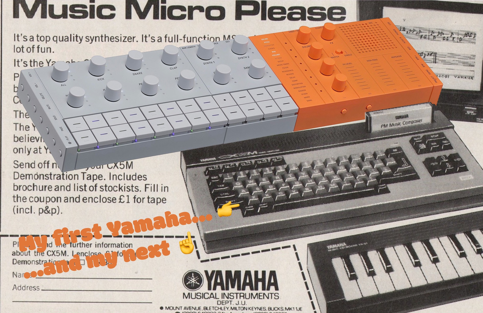 My first music sequenzer was Yamaha CX-5M nusic computer, which had a …