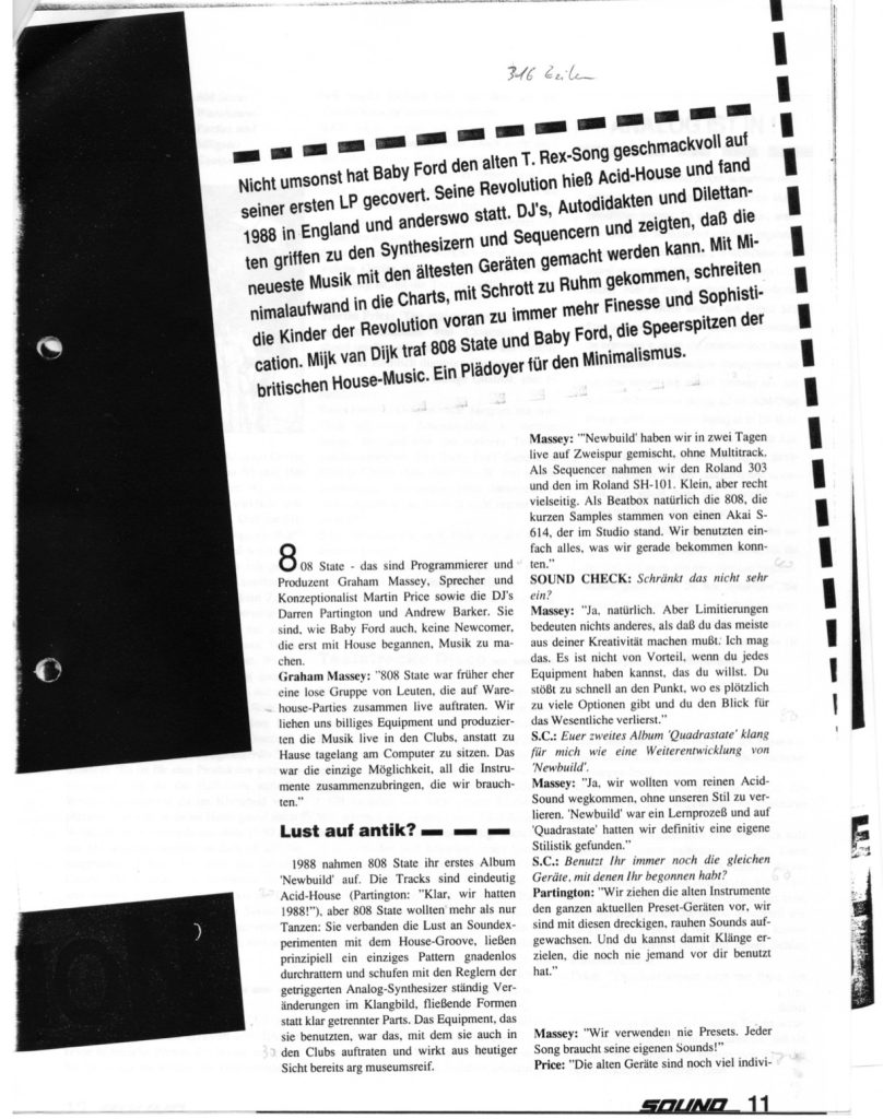 1990 I wrote an article for German musician's magazine Soundcheck about which …
