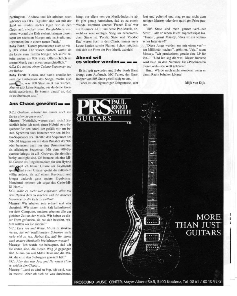 1990 I wrote an article for German musician's magazine Soundcheck about which …