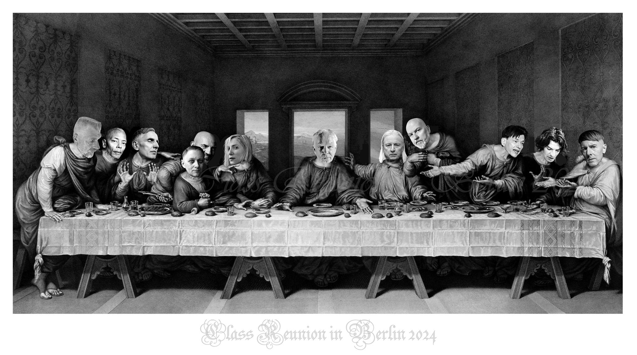 Sascha Horn created this version of The Last Supper by Leonardo DaVinci