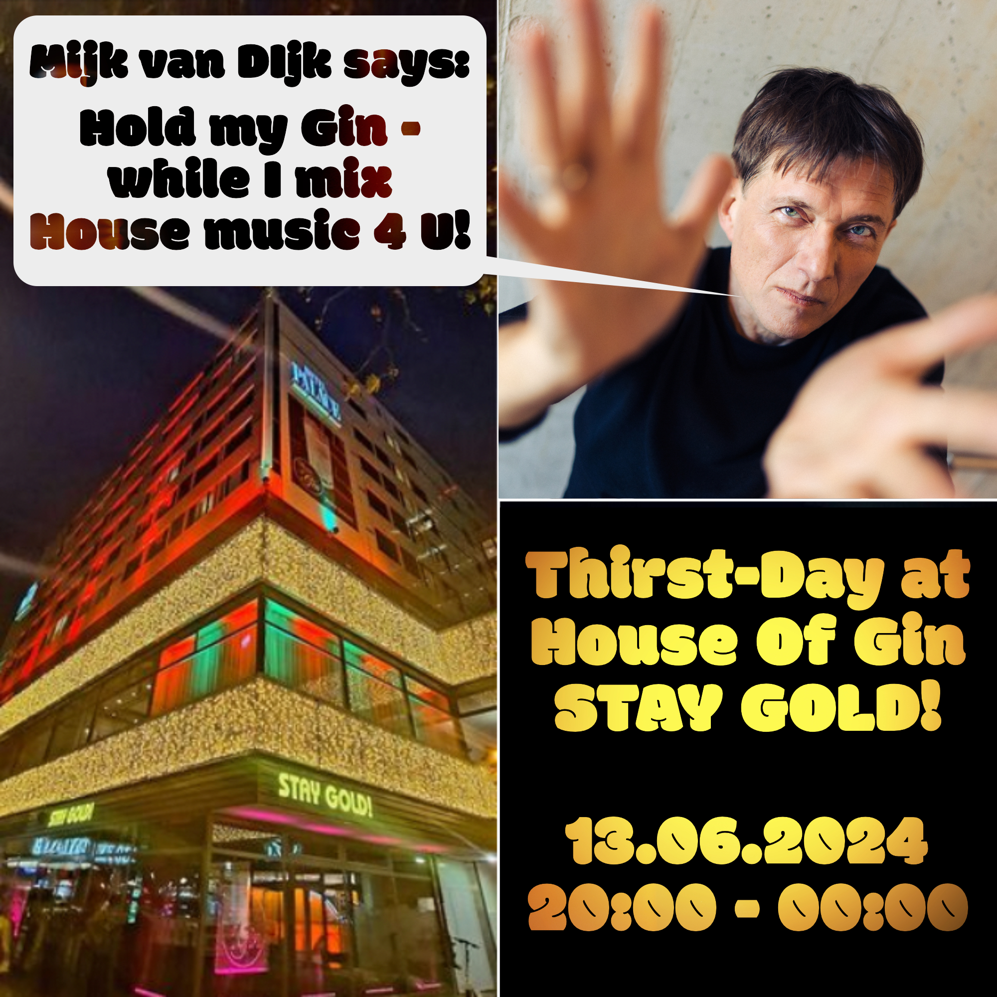 Gotta have House! Music! All Night Long! Especially when it comes with a gin or …