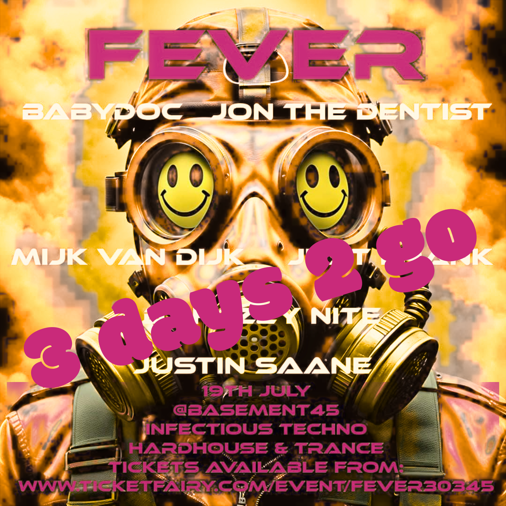 Hey Bristol: 3 days 2 go until FEVER!