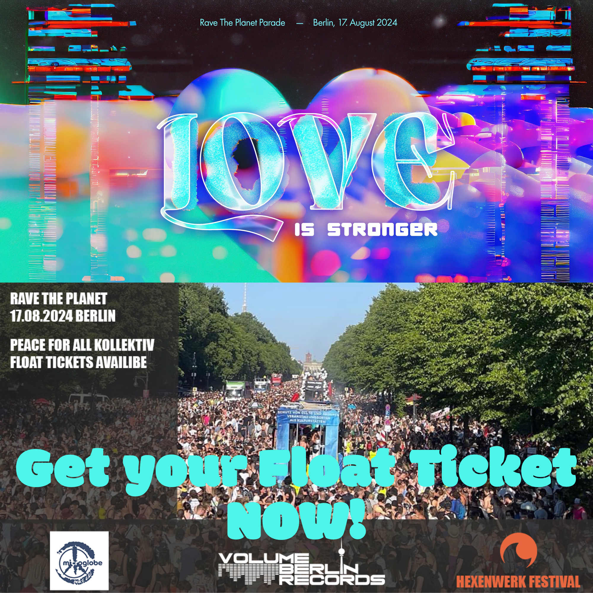 August 17th we take our Peace 4 All Float to the streets of Berlin again and …